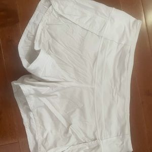 White lululemon shorts